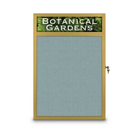 United Visual Products Open Faced Traditional Corkboard, 60x48" UV644A-BRONZE-FORBO